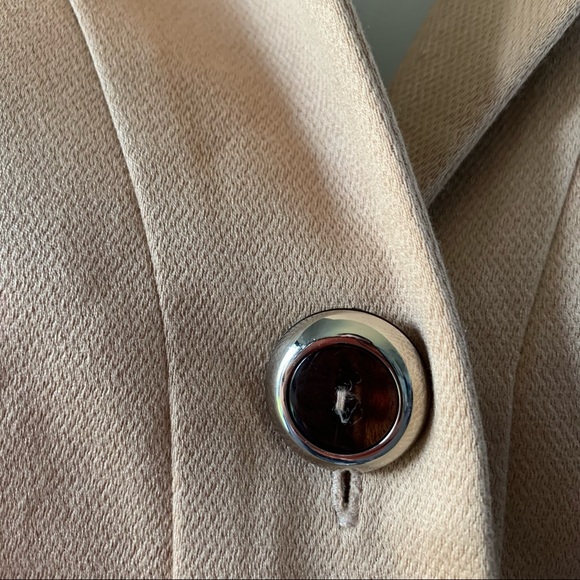 Etcetera Tan 3 Button Down Collared Blazer | 8 - Picture 4 of 8